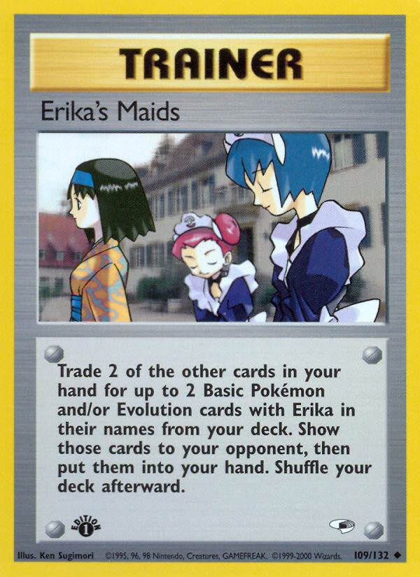 Erika's Maids (109/132) [Gym Heroes 1st Edition] | Mega City Incorporated