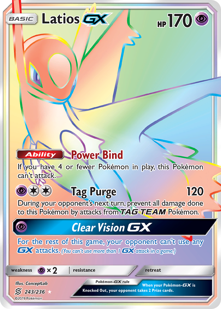 Latios GX (243/236) [Sun & Moon: Unified Minds] | Mega City Incorporated