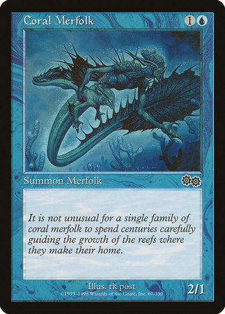 Coral Merfolk [Urza's Saga] | Mega City Incorporated