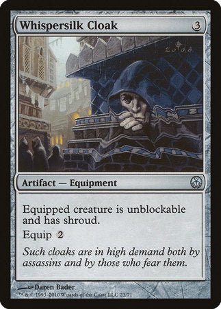 Whispersilk Cloak [Duel Decks: Phyrexia vs. the Coalition] | Mega City Incorporated