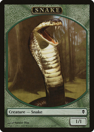 Snake Token [Zendikar Tokens] | Mega City Incorporated