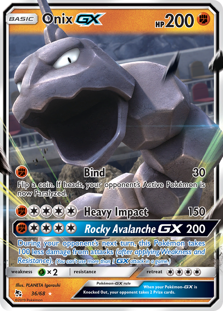 Onix GX (36/68) [Sun & Moon: Hidden Fates] | Mega City Incorporated