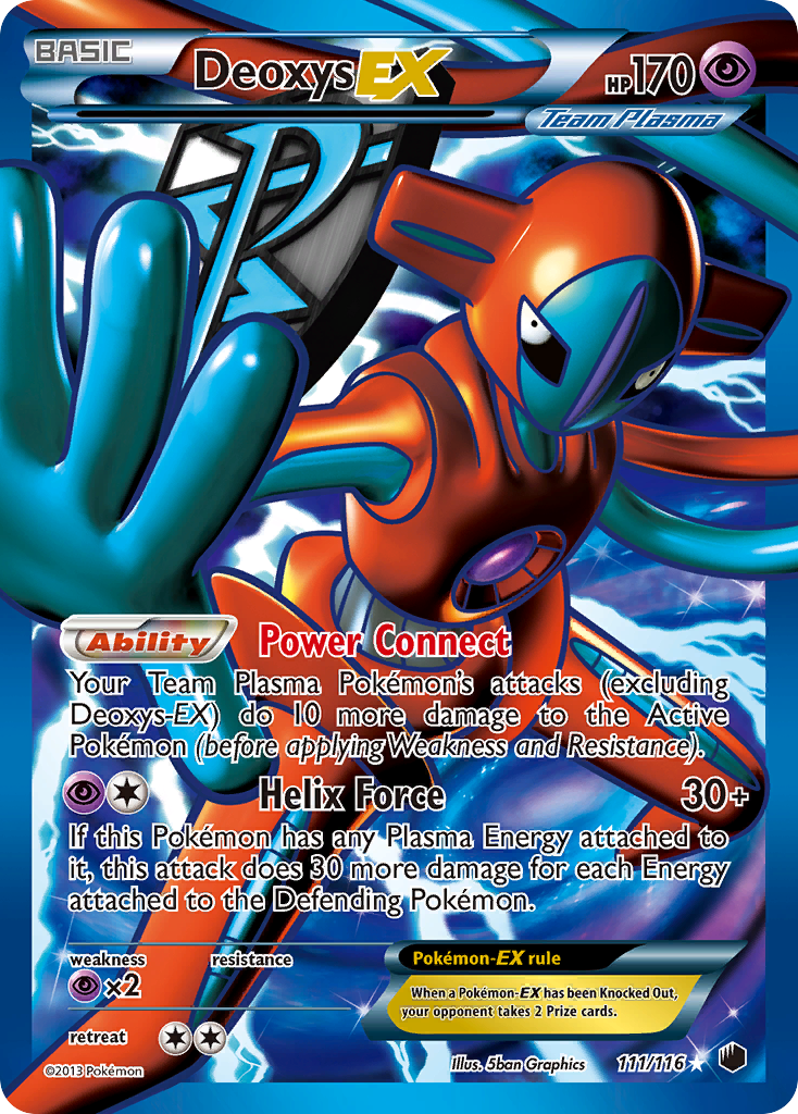 Deoxys EX (111/116) [Black & White: Plasma Freeze] | Mega City Incorporated