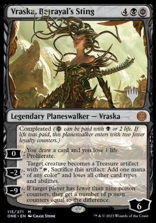 Vraska, Betrayal's Sting (Promo Pack) [Phyrexia: All Will Be One Promos] | Mega City Incorporated