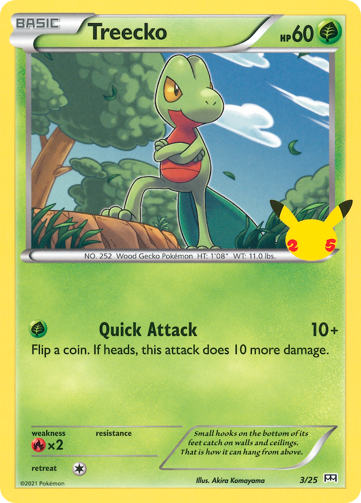 Treecko (3/25) [McDonald's 25th Anniversary] | Mega City Incorporated