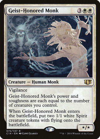 Geist-Honored Monk [Commander 2014] | Mega City Incorporated