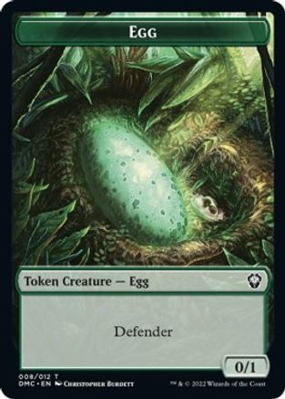 Snake // Egg Double-sided Token [Dominaria United Commander Tokens] | Mega City Incorporated