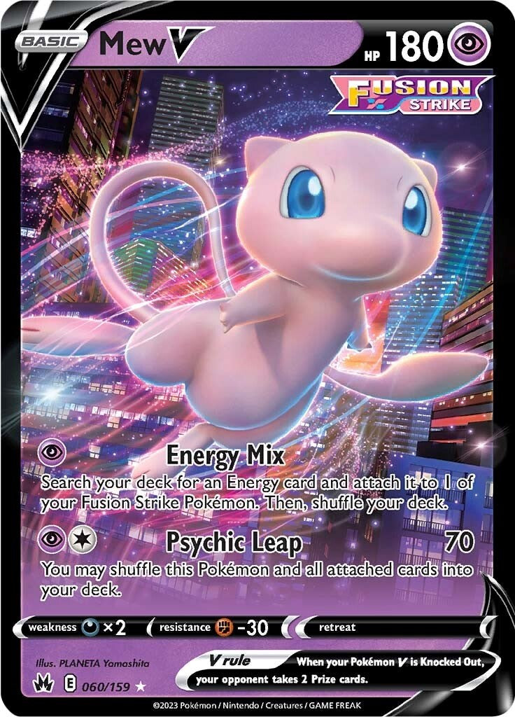 Mew V (060/159) [Sword & Shield: Crown Zenith] | Mega City Incorporated