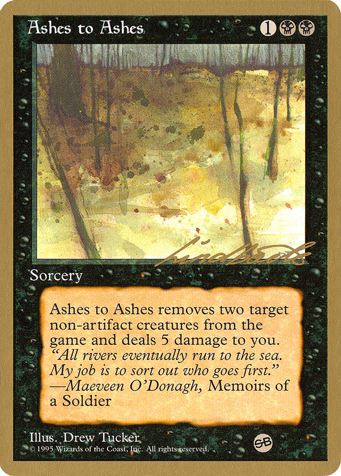 Ashes to Ashes (Leon Lindback) (SB) [Pro Tour Collector Set] | Mega City Incorporated