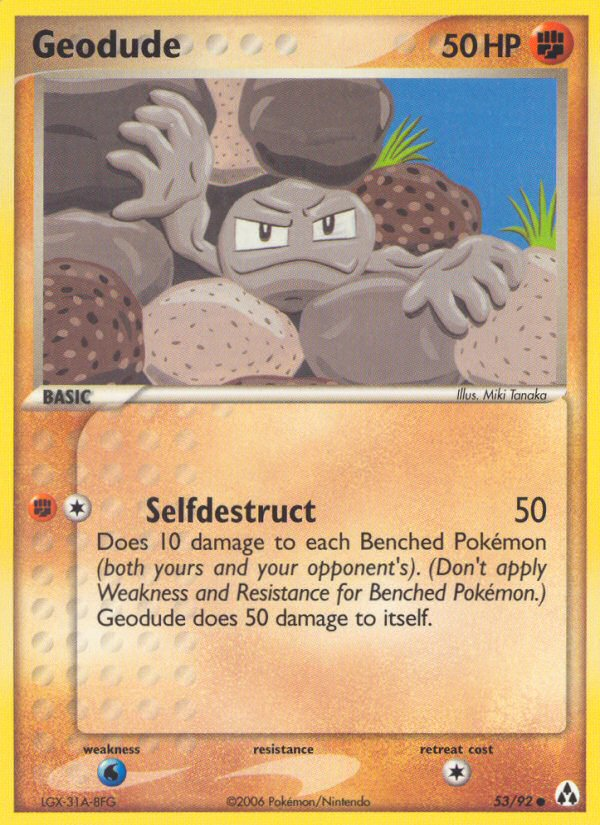 Geodude (53/92) [EX: Legend Maker] | Mega City Incorporated