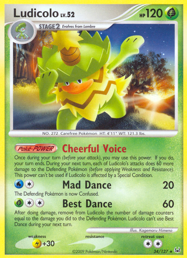 Ludicolo (34/127) [Platinum: Base Set] | Mega City Incorporated