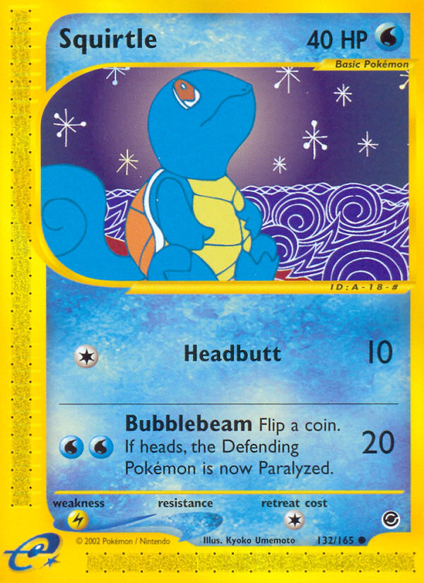 Squirtle (132/165) [Expedition: Base Set] | Mega City Incorporated