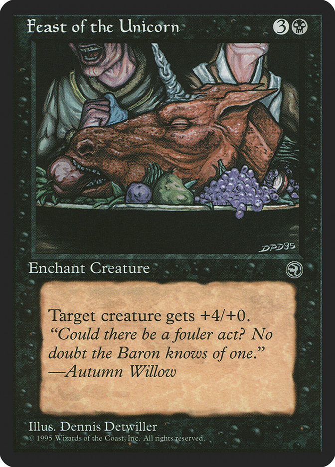 Feast of the Unicorn (Autumn Willow Flavor Text) [Homelands] | Mega City Incorporated