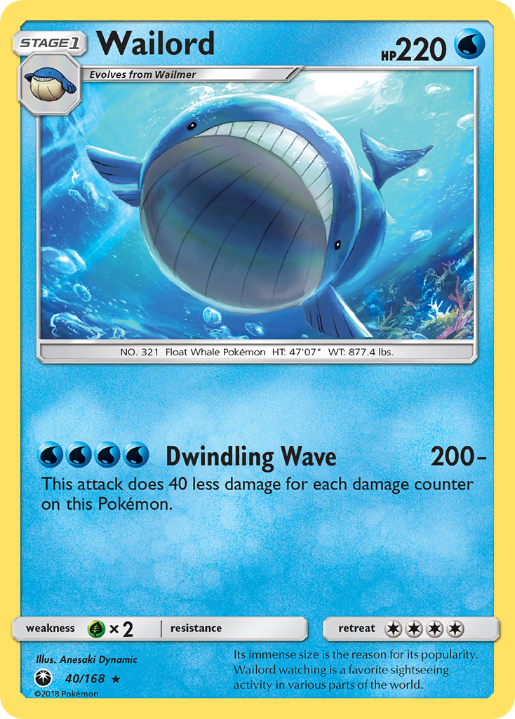 Wailord (40/168) [Sun & Moon: Celestial Storm] | Mega City Incorporated