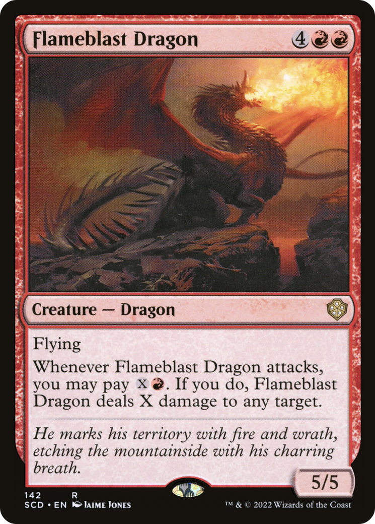 Flameblast Dragon [Starter Commander Decks] | Mega City Incorporated