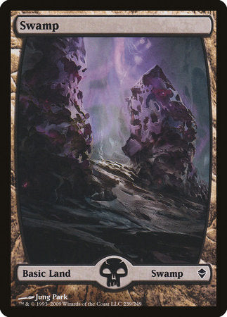 Swamp (239) - Full Art [Zendikar] | Mega City Incorporated