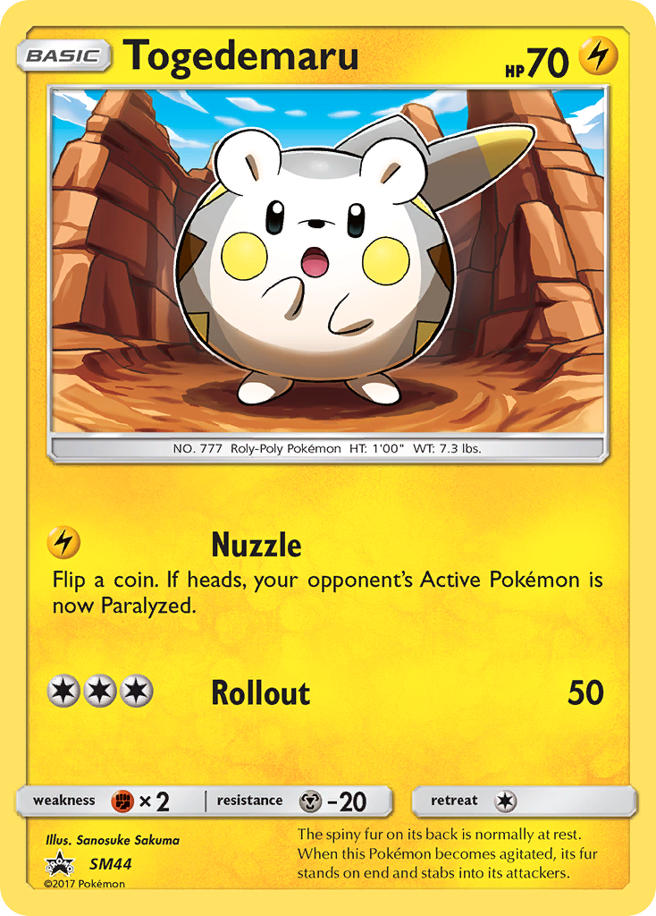 Togedemaru (SM44) [Sun & Moon: Black Star Promos] | Mega City Incorporated