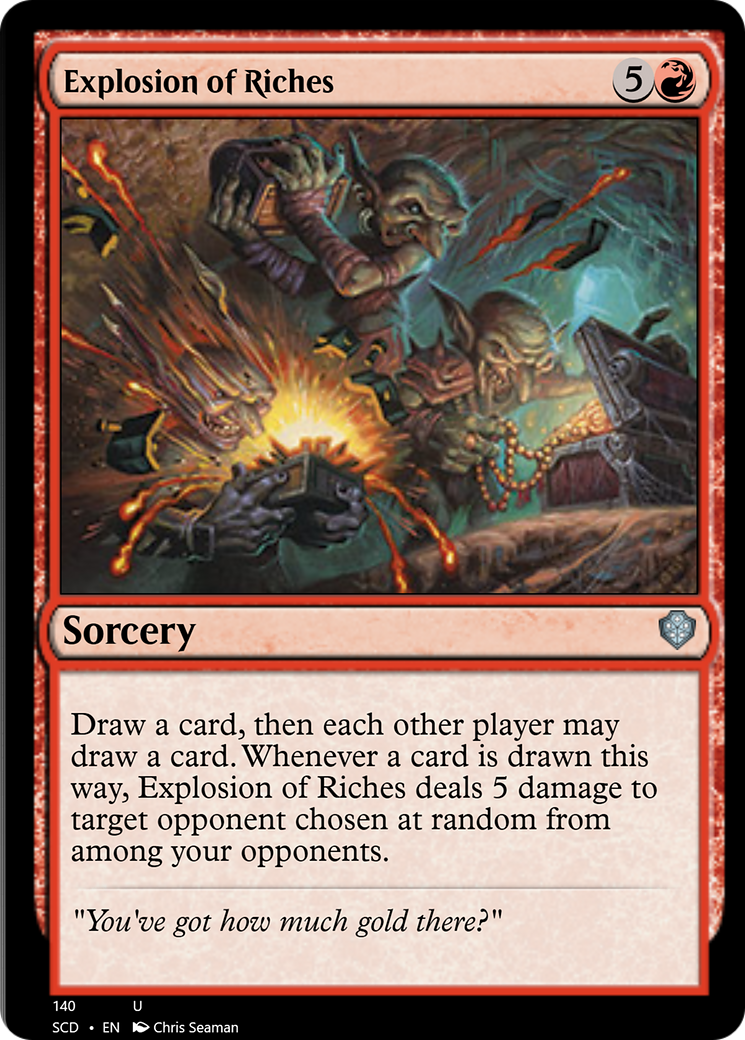 Explosion of Riches [Starter Commander Decks] | Mega City Incorporated