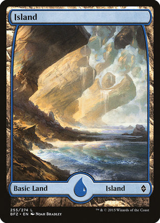 Island (255) - Full Art [Battle for Zendikar] | Mega City Incorporated