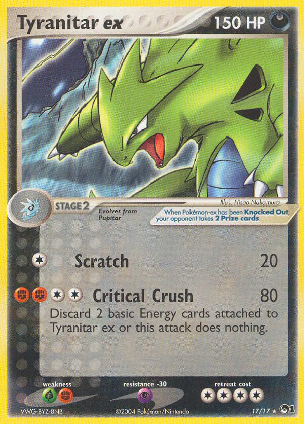 Tyranitar ex (17/17) [POP Series 1] | Mega City Incorporated