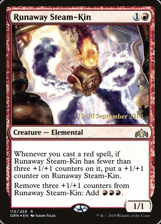 Runaway Steam-Kin [Guilds of Ravnica Promos] | Mega City Incorporated