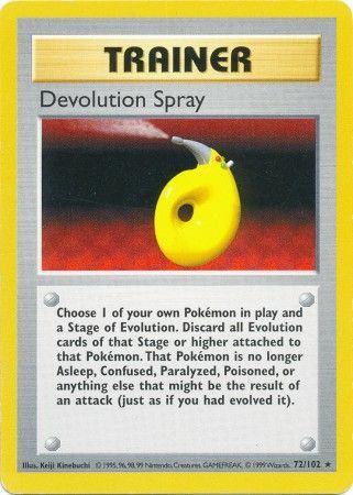 Devolution Spray (72/102) [Base Set Shadowless Unlimited] | Mega City Incorporated