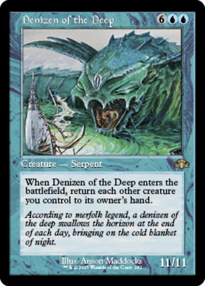 Denizen of the Deep (Retro) [Dominaria Remastered] | Mega City Incorporated