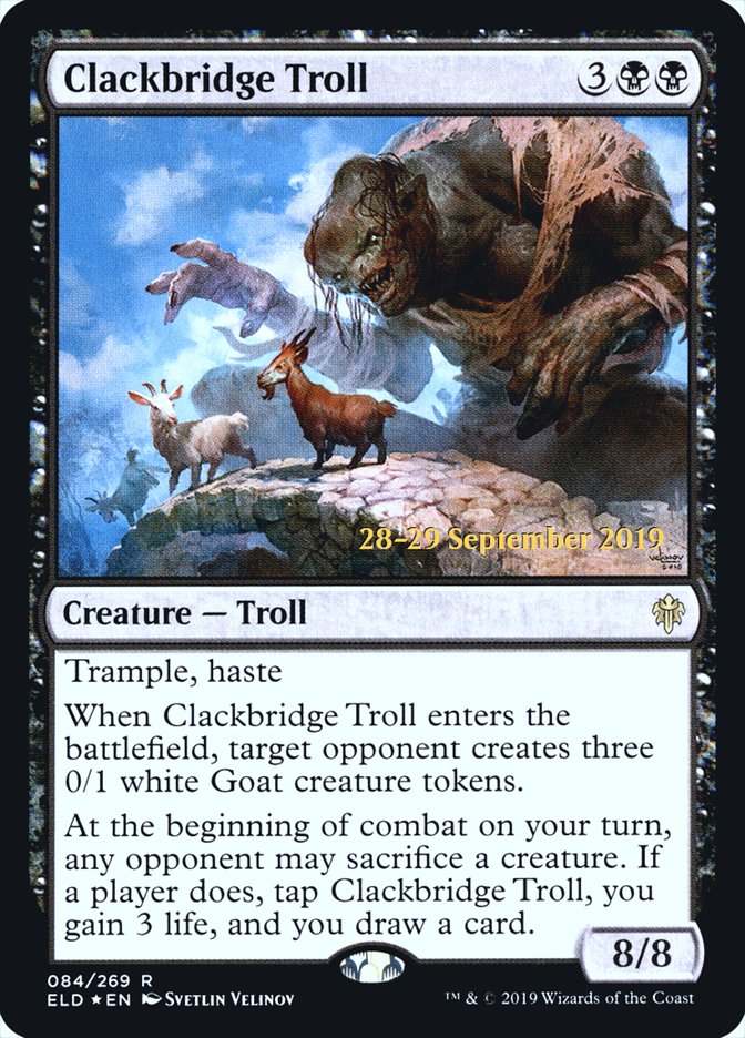 Clackbridge Troll  [Throne of Eldraine Prerelease Promos] | Mega City Incorporated