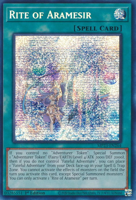 Rite of Aramesir [MP23-EN264] Prismatic Secret Rare | Mega City Incorporated