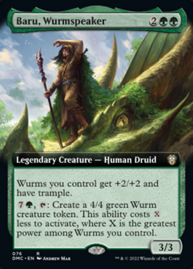 Baru, Wurmspeaker (Extended Art) [Dominaria United Commander] | Mega City Incorporated