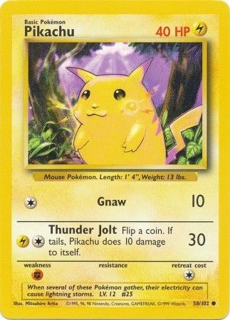 Pikachu (58/102) [Base Set Unlimited] | Mega City Incorporated