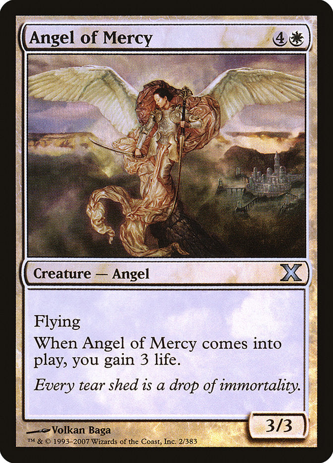 Angel of Mercy (Premium Foil) [Tenth Edition] | Mega City Incorporated