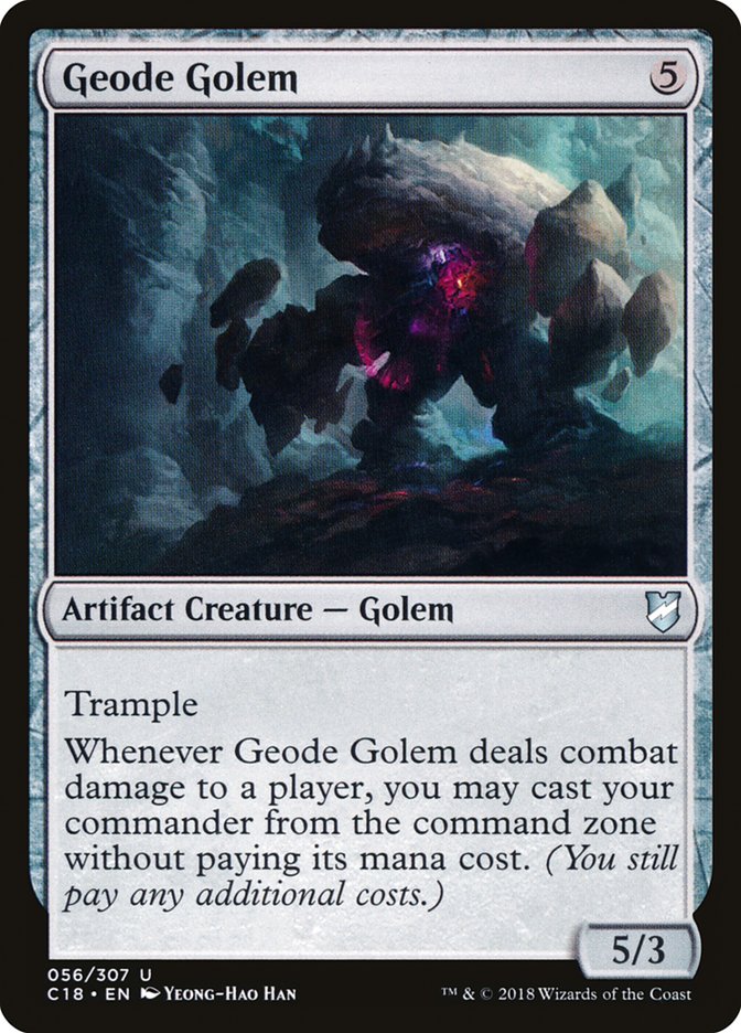 Geode Golem [Commander 2018] | Mega City Incorporated