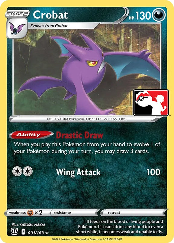 Crobat (091/163) [Prize Pack Series One] | Mega City Incorporated