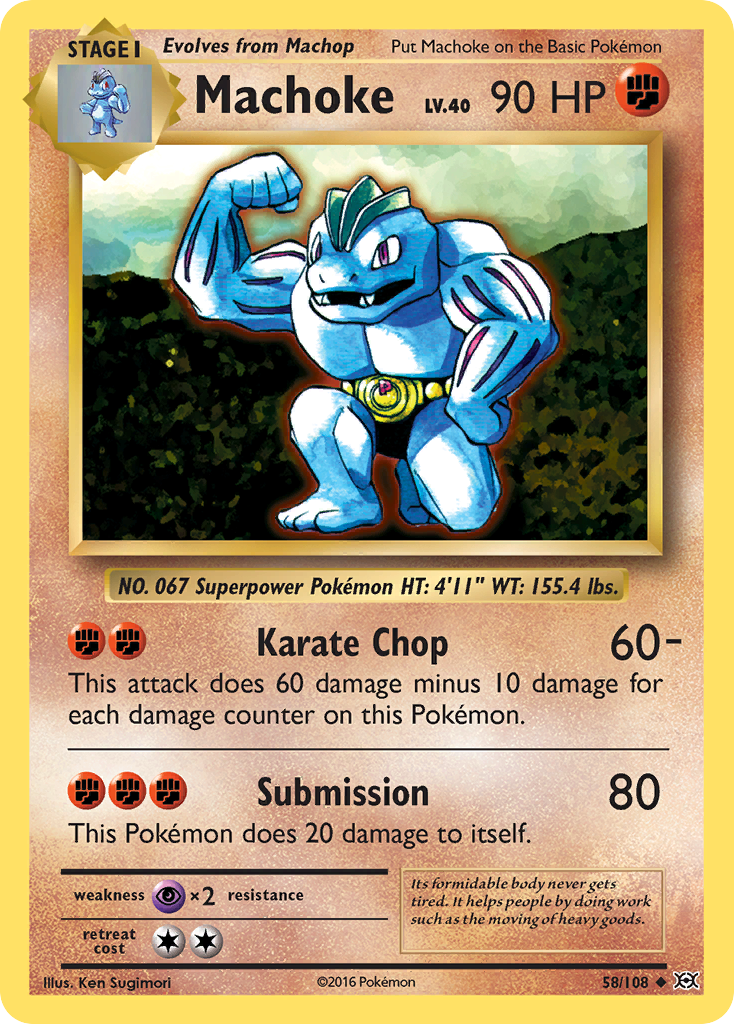 Machoke (58/108) [XY: Evolutions] | Mega City Incorporated