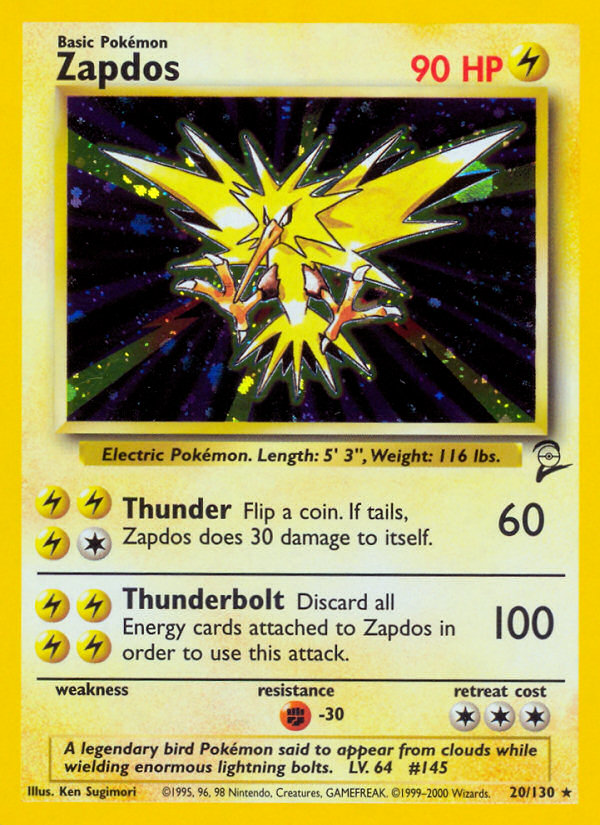 Zapdos (20/130) [Base Set 2] | Mega City Incorporated