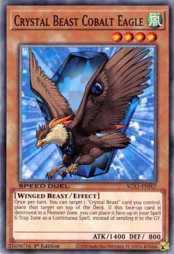 Crystal Beast Cobalt Eagle [SGX1-ENF07] Common | Mega City Incorporated