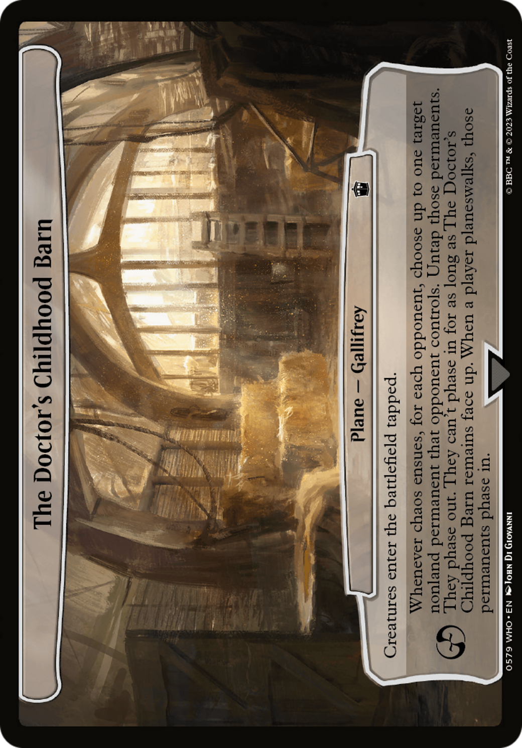 The Doctor's Childhood Barn [Planechase] | Mega City Incorporated