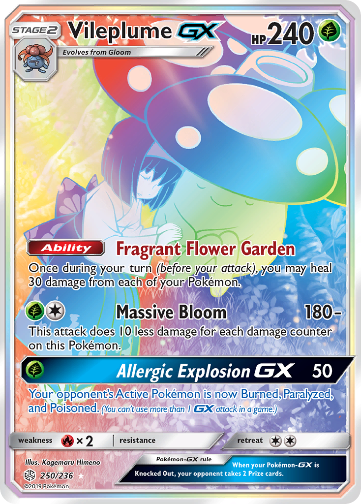 Vileplume GX (250/236) [Sun & Moon: Cosmic Eclipse] | Mega City Incorporated