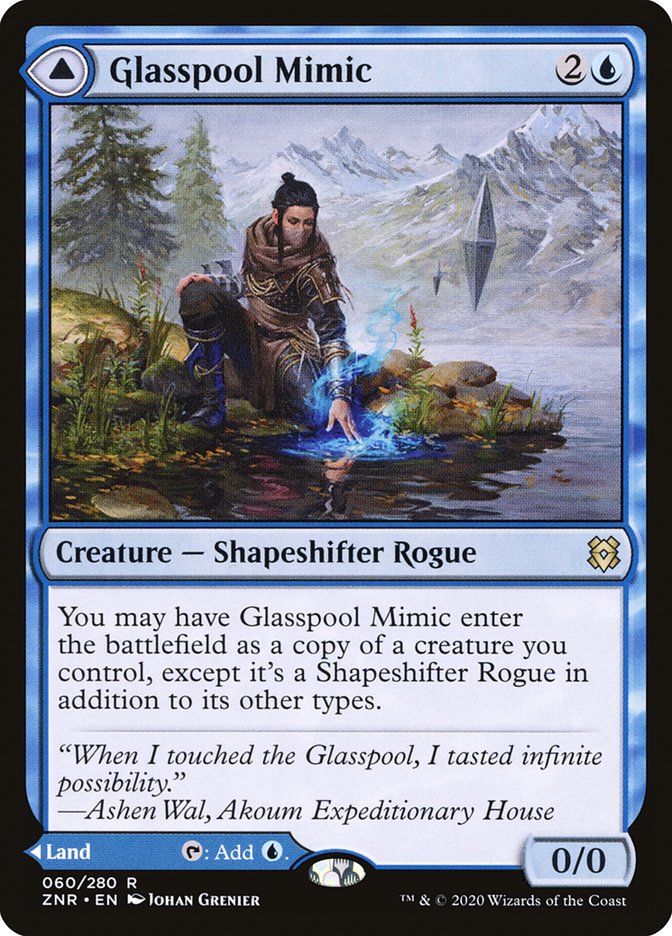 Glasspool Mimic // Glasspool Shore [Zendikar Rising] | Mega City Incorporated