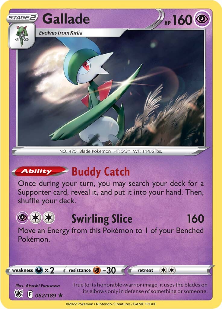 Gallade (062/189) [Sword & Shield: Astral Radiance] | Mega City Incorporated