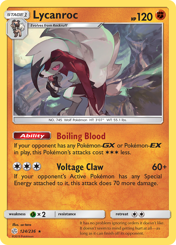 Lycanroc (124/236) [Sun & Moon: Cosmic Eclipse] | Mega City Incorporated