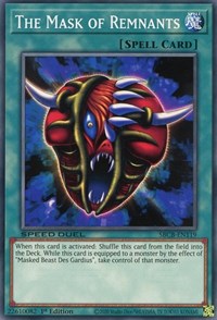 The Mask of Remnants [SBCB-EN119] Common | Mega City Incorporated