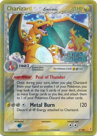 Charizard (4/100) (Delta Species) (Stamped) [EX: Crystal Guardians] | Mega City Incorporated