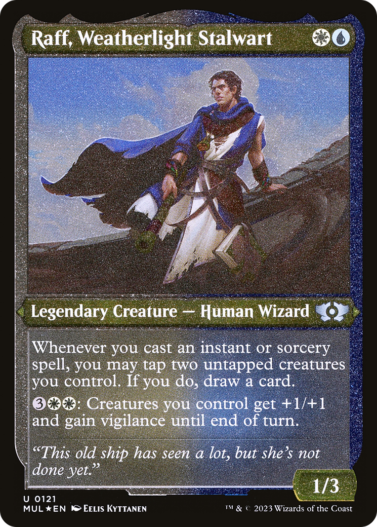 Raff, Weatherlight Stalwart (Foil Etched) [Multiverse Legends] | Mega City Incorporated