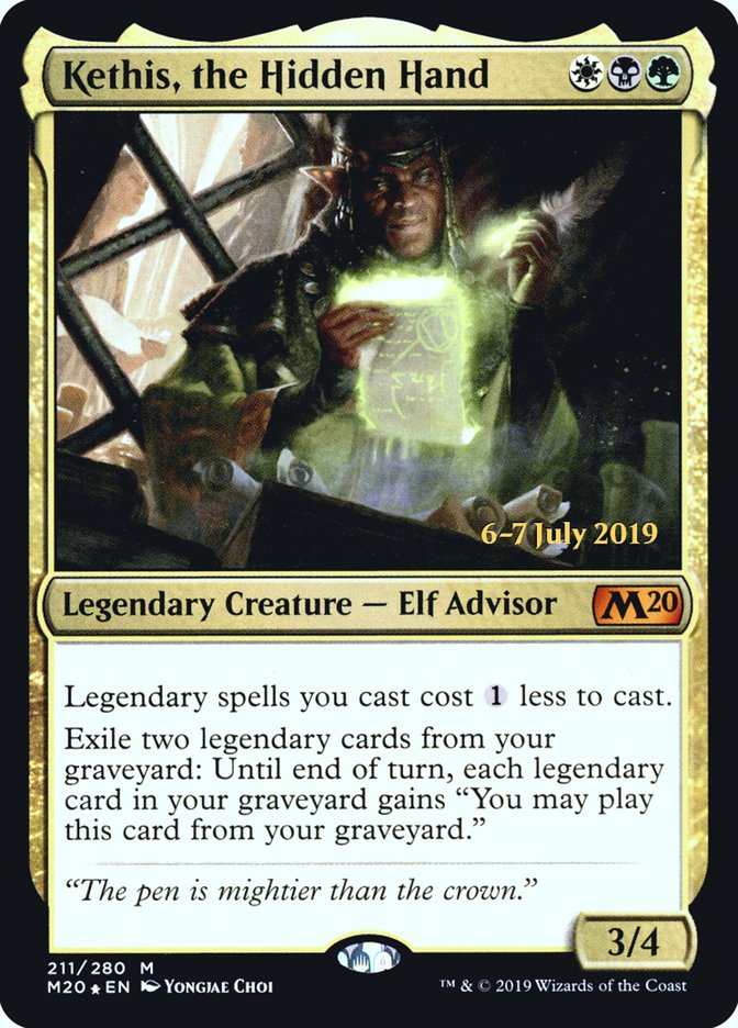 Kethis, the Hidden Hand  [Core Set 2020 Prerelease Promos] | Mega City Incorporated