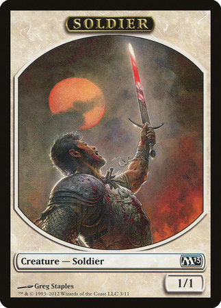 Soldier Token [Magic 2013 Tokens] | Mega City Incorporated