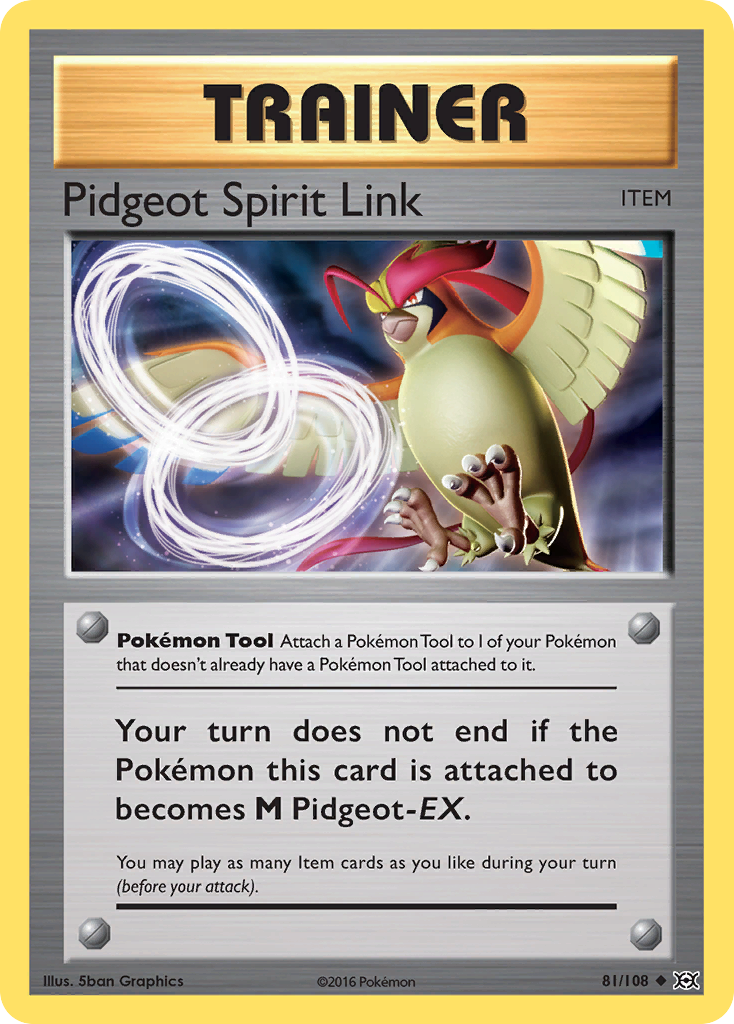 Pidgeot Spirit Link (81/108) [XY: Evolutions] | Mega City Incorporated