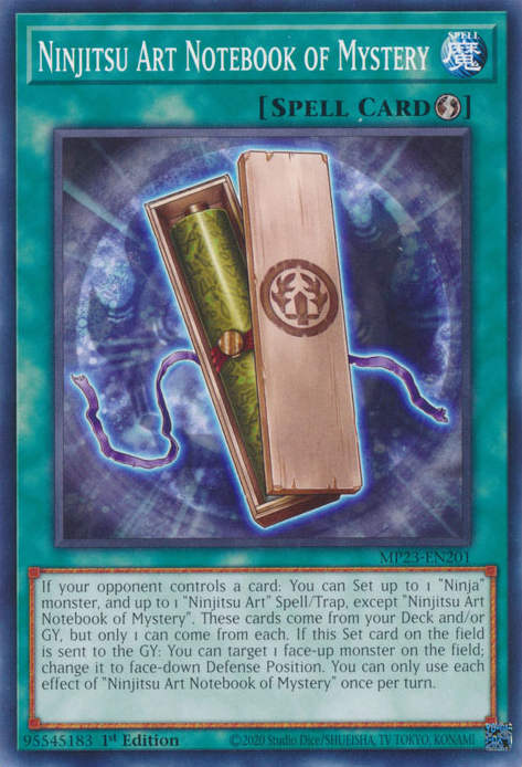 Ninjitsu Art Notebook of Mystery [MP23-EN201] Common | Mega City Incorporated
