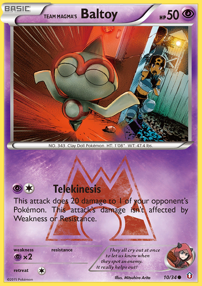 Team Magma's Baltoy (10/34) [XY: Double Crisis] | Mega City Incorporated